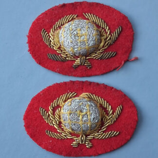 Royal Marine Bandsmans - Cloth Collar Badges.