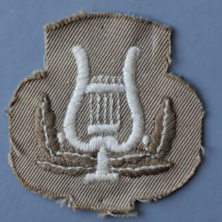 Royal Marine  Band Service Branch - Khaki Cloth Badge.