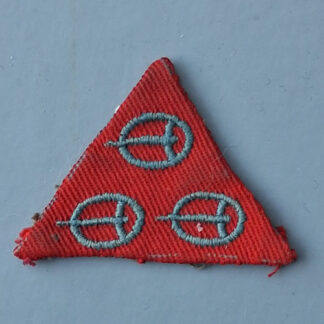 4th Anti Aircraft Division - Woven Cloth Formation Badge.