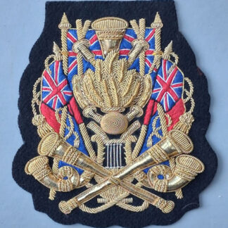 The Royal Engineers Band - Drum Major's Bullion Cloth Sleeve Badge.