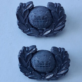 The Royal Marines - WW2 Economy Issue Plastic Collar Badges.