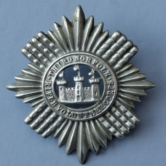 3rd Norfolk Rifle Volunteer Corps - White Metal Cap Badge.