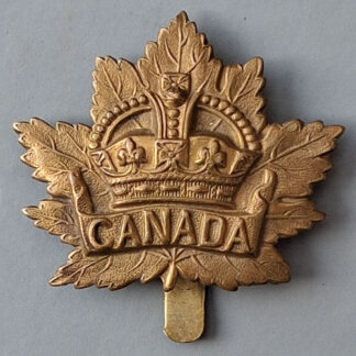 (Canada) WW1 General Service - Gilding Metal Cap Badge.