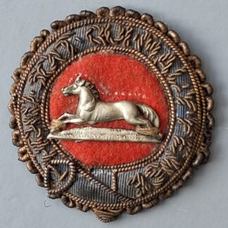3rd The King's Own Hussars - Officer's, R.S.M, Bandmaster Cloth Cap Badge.