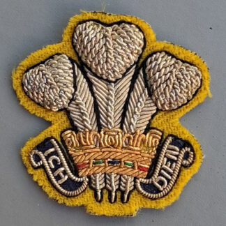 The 3rd Dragoon Guards - Officer's No1 Dress Bullion Cloth Sleeve Badge.