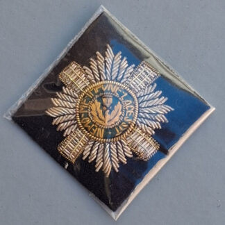 The Scots Guards - Officer's Bullion Cloth Beret Badge.