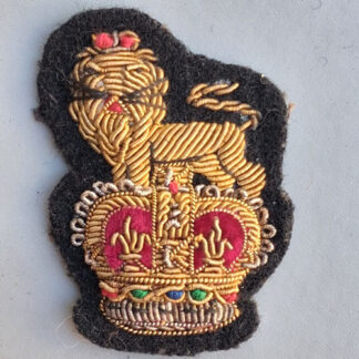 British Army Staff Officer / Brigadier  -  Queen's Crown Bullion Cap Badge.