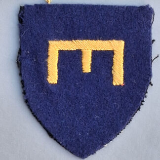Royal Engineers Field & Works, Army Emergency Reserve  - Woven Cloth Formation Badge.