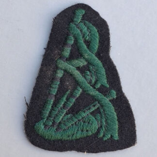 The Gurkha Rifles Pipe Major's & Piper's Cloth Trade Badge.
