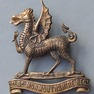 The 2nd Battalion The Monmouthshire Regiment - Officer's Service Dress Cap Badge.