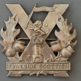 Tyneside Scottish - White Metal Cap Badge.