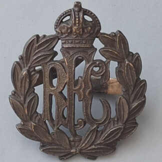 The Royal Flying Corps - King's Crown Officer's Service Dress Cap Badge.