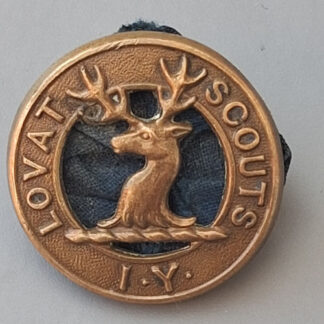 The Lovat Scouts Imperial Yeomanry - Gilding Metal Cap Badge.