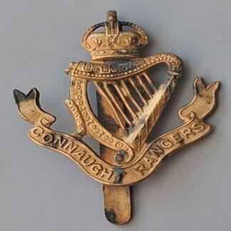 The Connaught Rangers - King's Crown Gilding Metal Cap Badge.