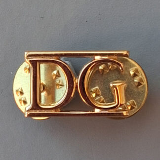 The Band Of The Dragoon Guards - Gold "New Improved Metal" Shoulder Title.