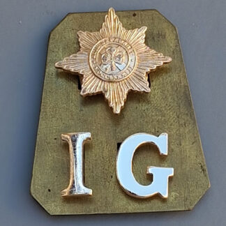 The Irish Guards - Gold Anodised Shoulder Title.
