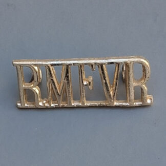 The Royal Marines Forces Volunteer Reserve - Gold Anodised Shoulder Title.