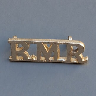 The Royal Marines Reserve - Gold Anodised Shoulder Title.
