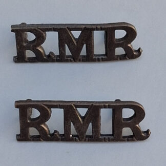 The Royal Marines Reserve -  Bronzed  Shoulder Titles.