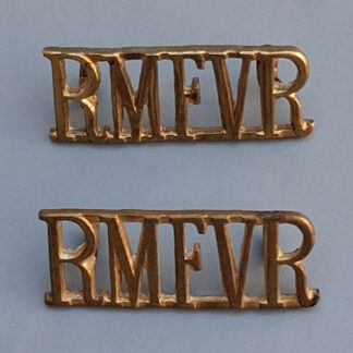 The Royal Marines Forces Volunteer Reserve - Gilding Metal Shoulder Titles.